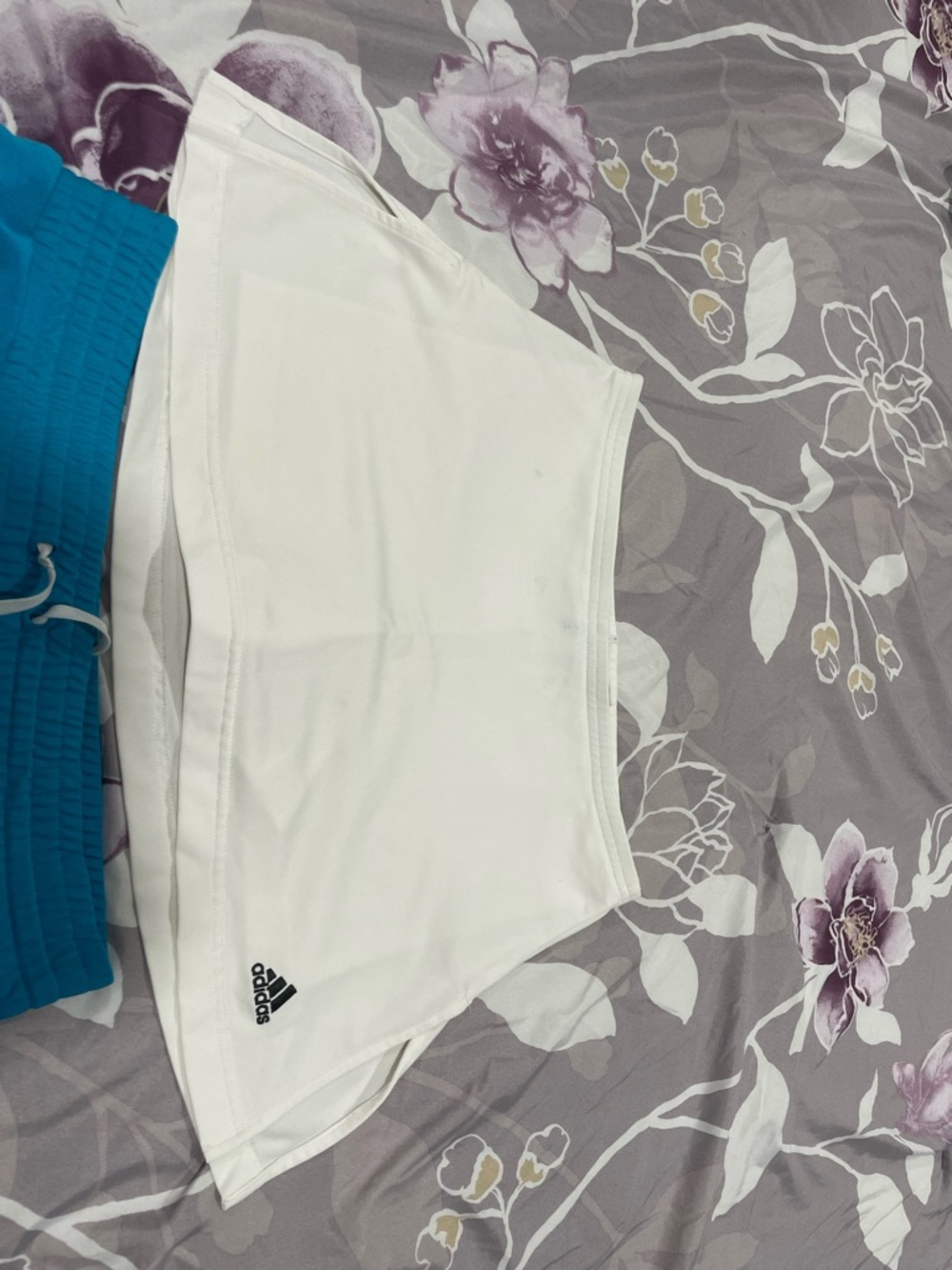 adidas and Nike White  and blue Tennis Skort with Logo